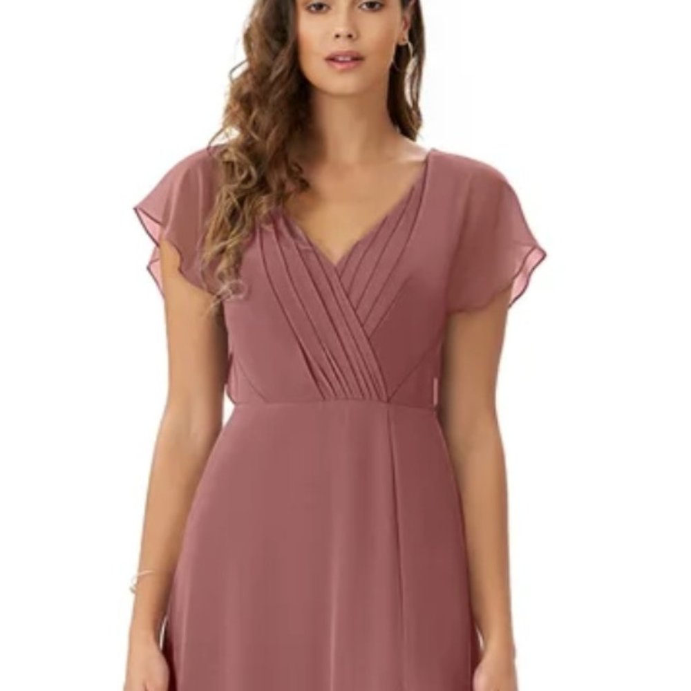 Azazie Rylee Desert Rose Bridesmaid Dress